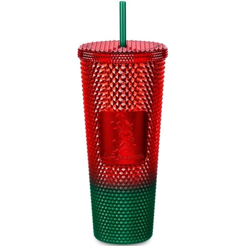 Starbucks Disney World Christmas 2022 Travel Tumbler Red and Green